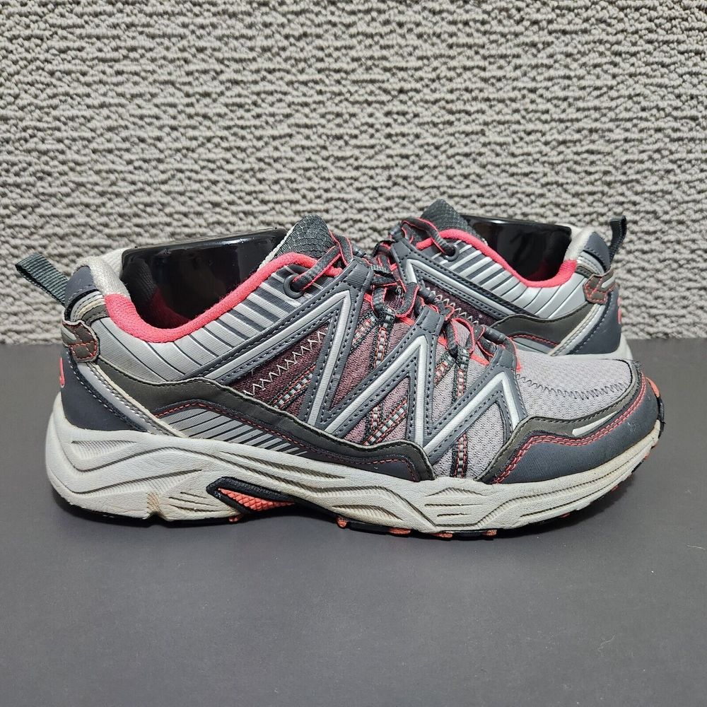 FILA Women's Gray & Pink  Headway 6 Trail Running Shoes Size 9
